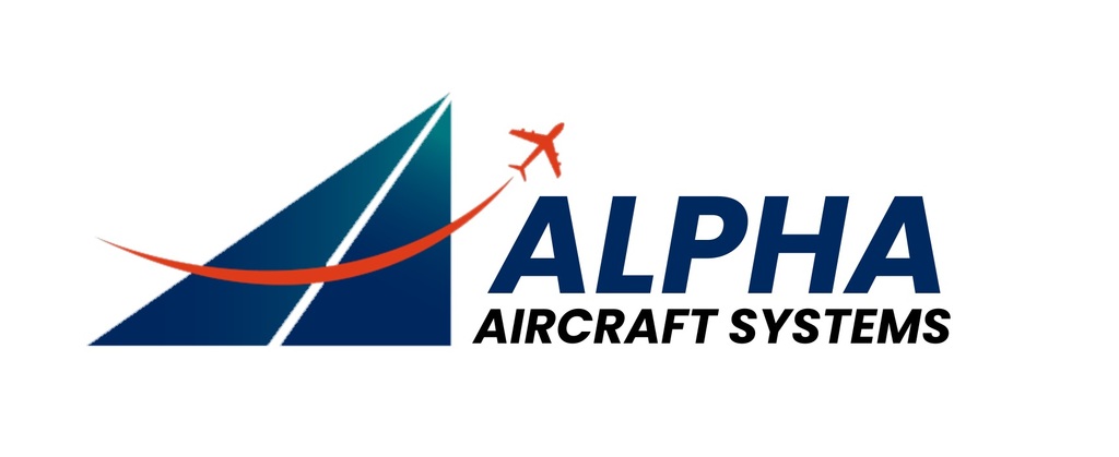 Alpha Aircraft Systems logo displayed as an MM Systems Solutions client