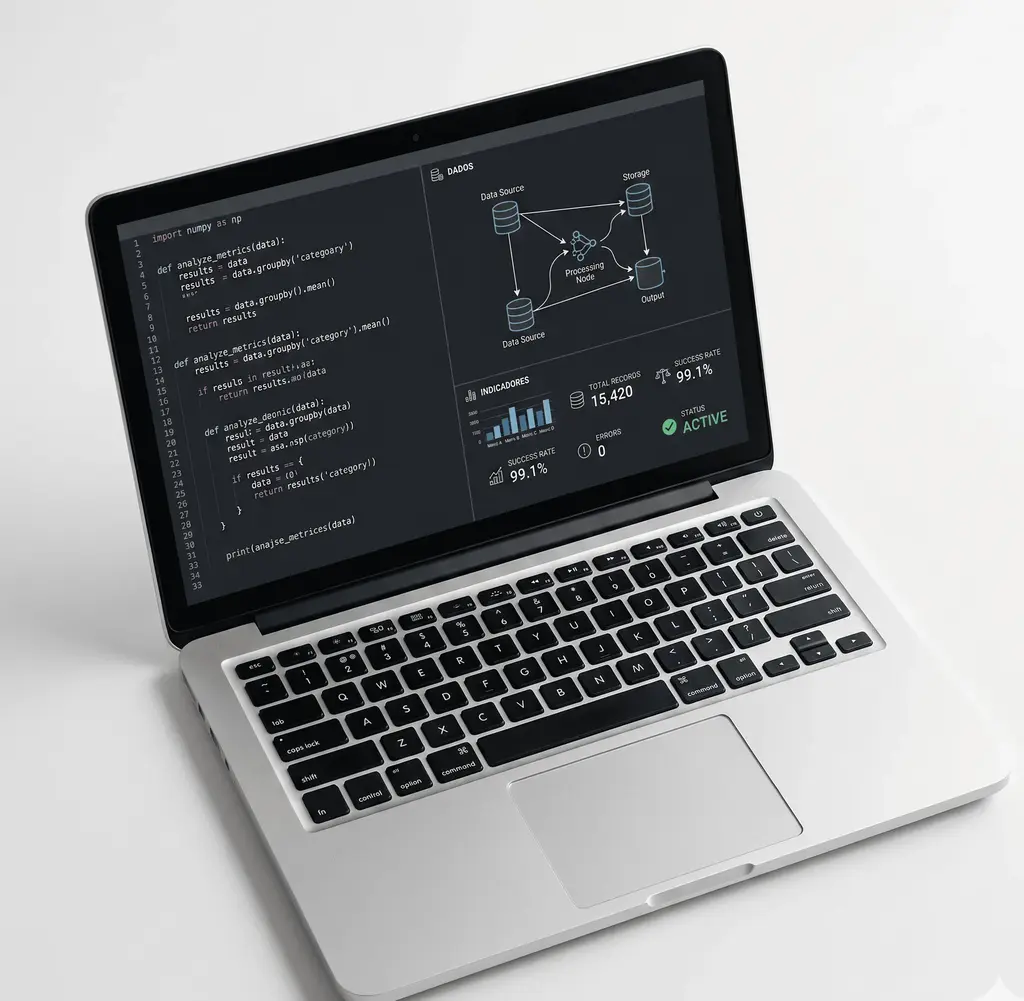 Laptop showing managed IT services dashboard for businesses in Miami
