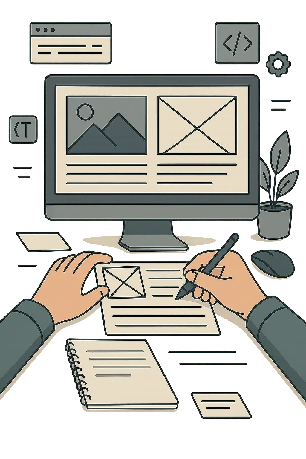 Web design and development services for business websites and digital content